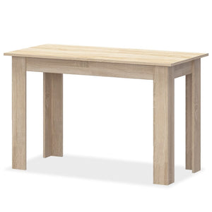 Tavolo da Pranzo e Panche 3 pz in Legno Multistrato Rovere 244866