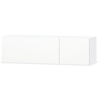 Mobile Porta TV in Legno Multistrato 120x40x34 cm Bianco Lucido 244870