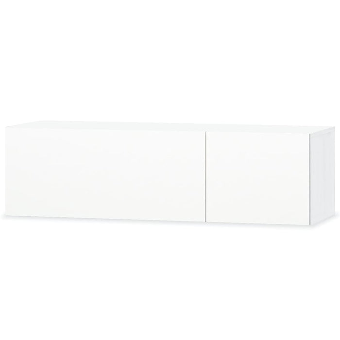 Mobile Porta TV in Legno Multistrato 120x40x34 cm Bianco Lucido 244870