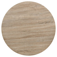 Tavolo Bistrot in MDF e Acciaio Rotondo 80x75 cm Colore Rovere 245613