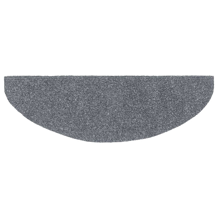 Tappetini Autoadesivi per Scale 15 pz 65x21x4 cm Grigio Chiaro 132699