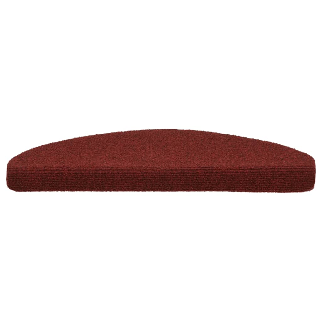 Tappetini Autoadesivi per Scale 15 pz 65x21x4 cm Rosso 132700