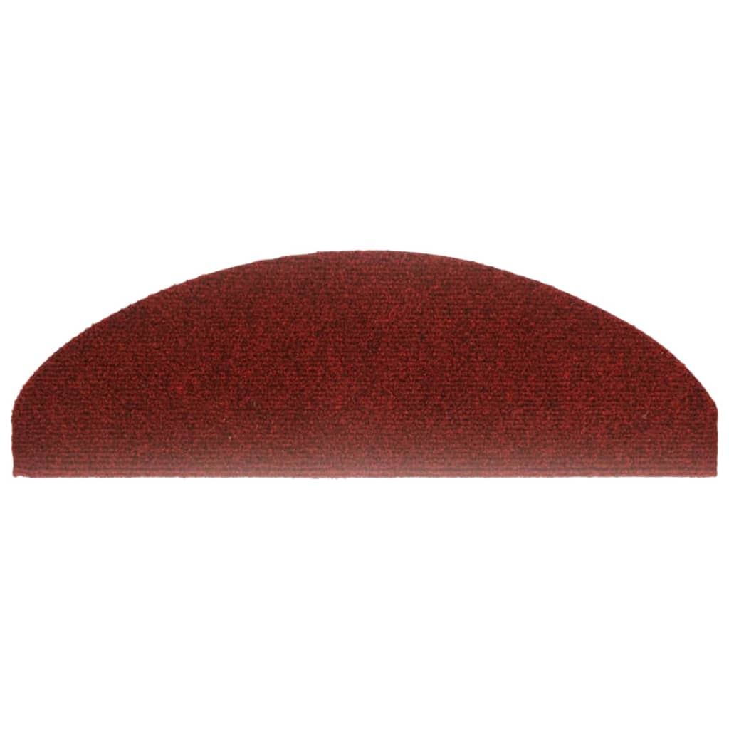 Tappetini Autoadesivi per Scale 15 pz 65x21x4 cm Rosso 132700