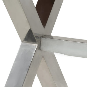 Tavolo da Pranzo in Legno Massello 180x90x76 cm 245639