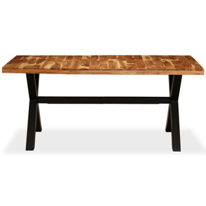 Tavolo da Pranzo Legno Massello di Acacia e Mango 180x90x76 cm 245640