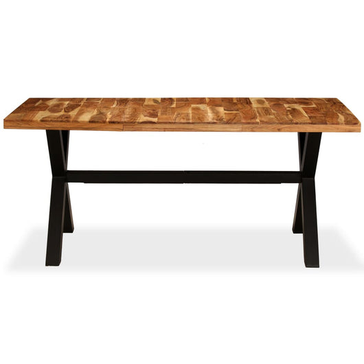Tavolo da Pranzo Legno Massello di Acacia e Mango 180x90x76 cm 245640