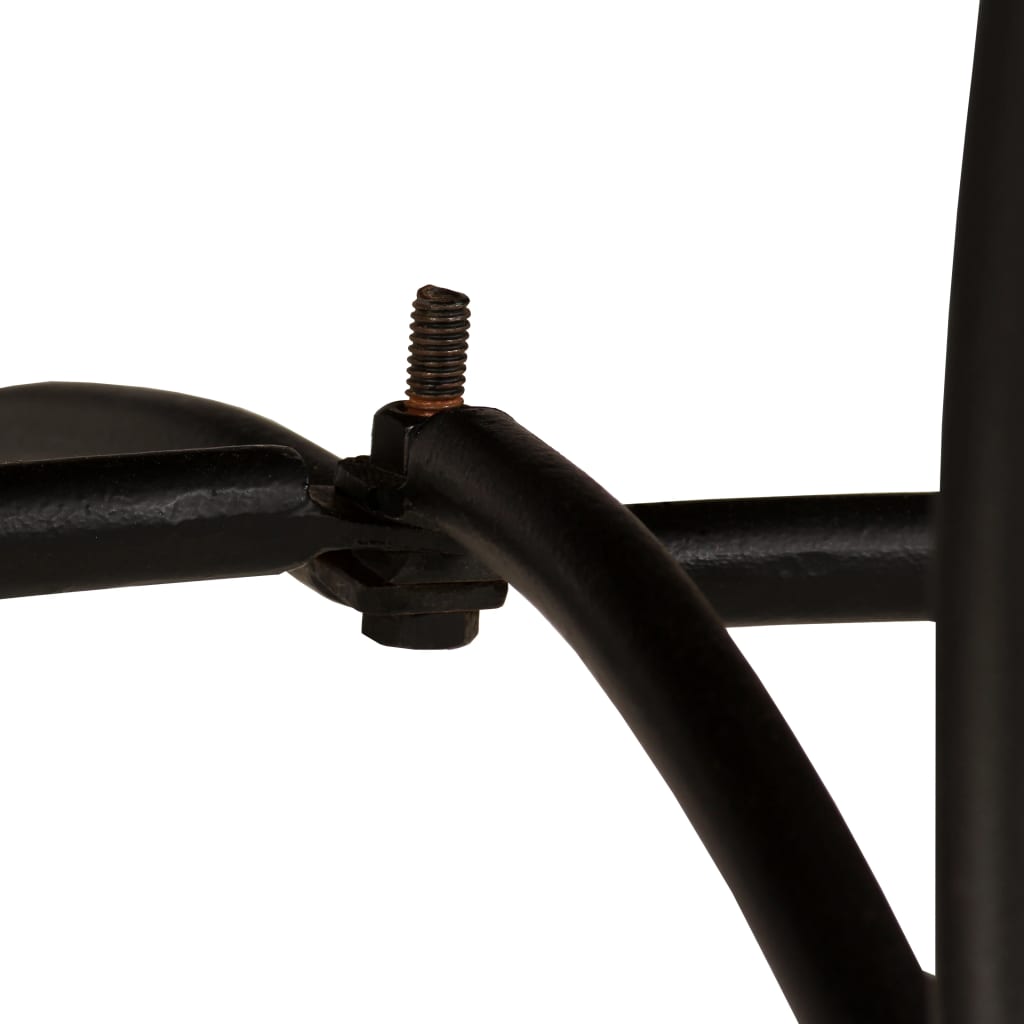 Tavolo da Pranzo in Legno di Acacia Finitura Ambra 120x76 cm 245642