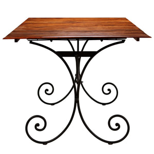 Tavolo da Pranzo in Legno Massello Finitura Ambra 200x100x76 cm 245643