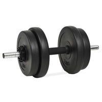 Manubri 14 pezzi 20 kg barre pesi dischi fitness bodybuilding bicipiti 02_0000737