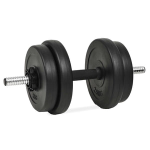 Manubri 14 pezzi 20 kg barre pesi dischi fitness bodybuilding bicipiti 02_0000737