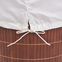 Cesto Portabiancheria in BambÃ¹ Rotondo Marrone cod mxl 42801