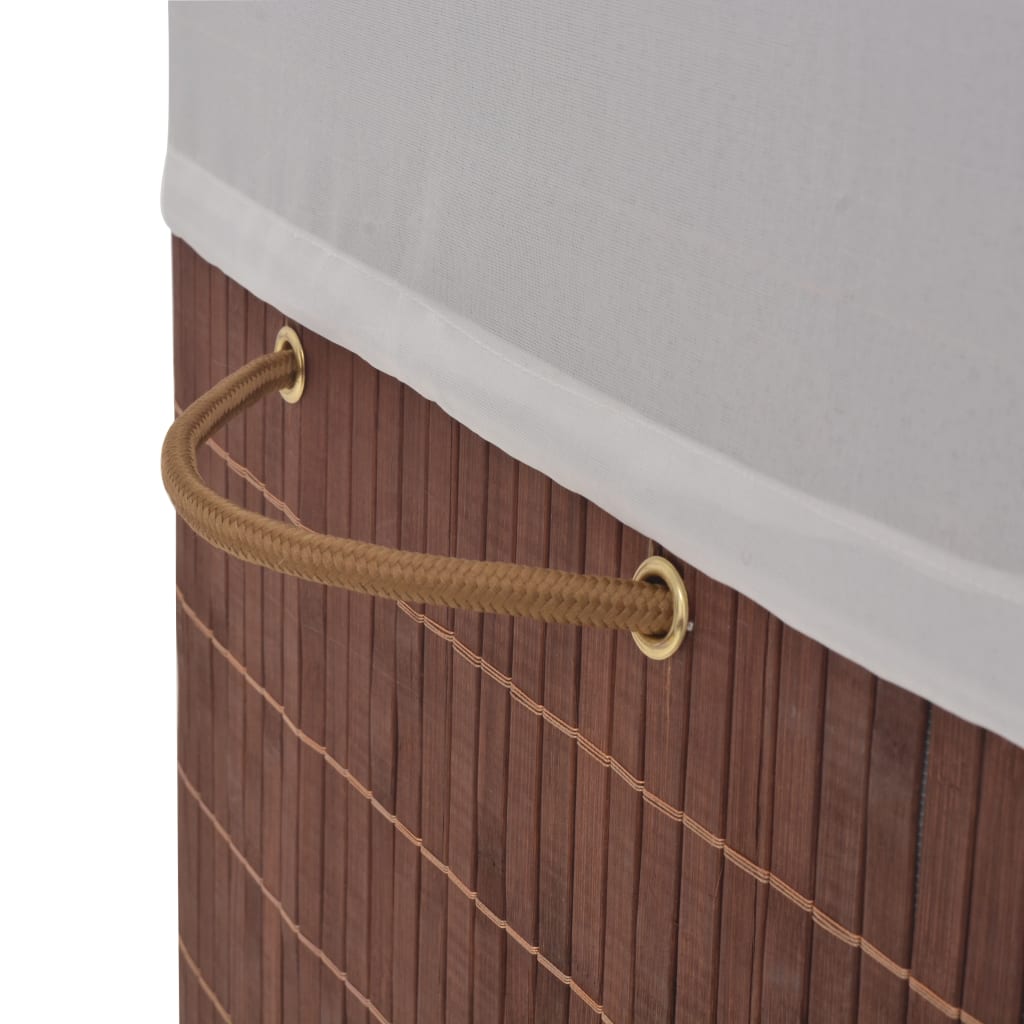 Portabiancheria rettangolare 52 x 32 x 60 cm bambù marrone 02_0006202