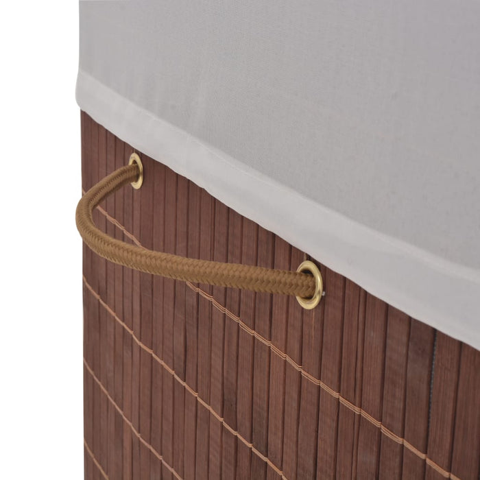 Portabiancheria rettangolare 52 x 32 x 60 cm bambù marrone 02_0006202