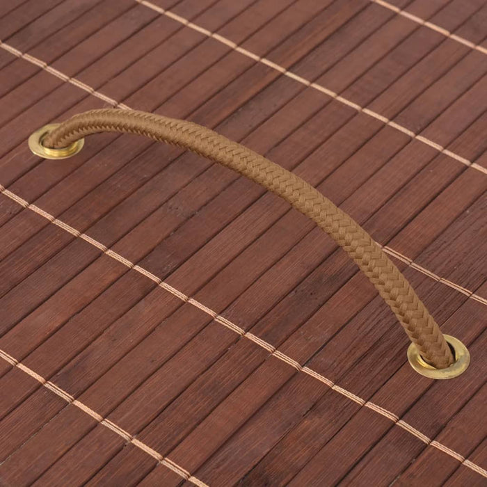 Cesto Portabiancheria in BambÃ¹ Rettangolare Marrone cod mxl 49510