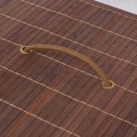 Portabiancheria rettangolare 40 x 30 x 60 cm bambù marrone 02_0006177
