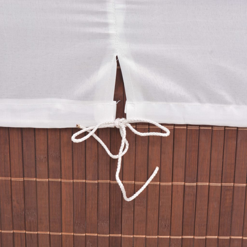 Cesto Portabiancheria in BambÃ¹ Rettangolare Marrone cod mxl 52291