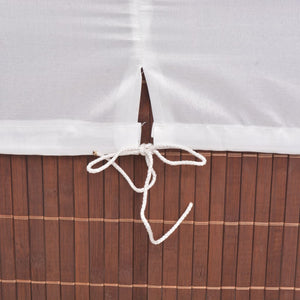 Portabiancheria rettangolare 40 x 30 x 60 cm bambù marrone 02_0006177