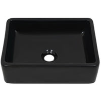 Lavabo bagno in ceramica lavabo wc rettangolare 41 x 30 x 12 cm nero 02_0002538