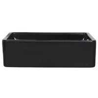 Lavabo bagno in ceramica lavabo wc rettangolare 41 x 30 x 12 cm nero 02_0002538
