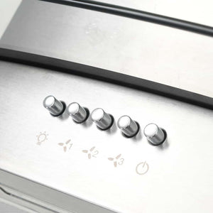 Cappa a Isola 90 cm in Acciaio Inossidabile 756 mÂ³/h LED cod mxl 14823