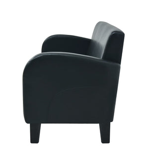 Divano letto 3 posti trasformabile soggiorno letto ospiti divano letto pieghevole per soggiorno interni casa sedili pelle sintetica nera 02_0020154