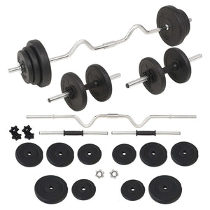 Set Bilanciere e Manubri da 30 kg cod mxl 62852