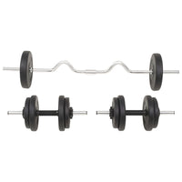 Set Bilanciere e Manubri da 30 kg cod mxl 62852