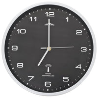 Orologio a Parete Radiocontrollato Movimento Quarzo 31 cm Nero 50618