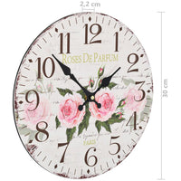 Orologio da Parete Vintage Fiore 30 cm 50625