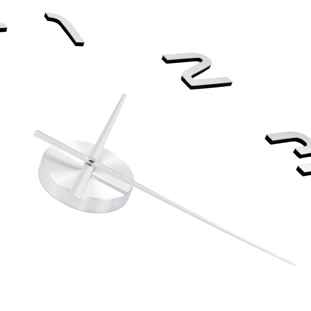 Orologio da Parete 3D in Stile Moderno 100cm XXL Argento 50634