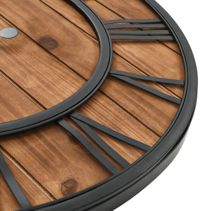 Orologio da Parete Vintage al Quarzo Legno e Metallo 60 cm XXL 50646