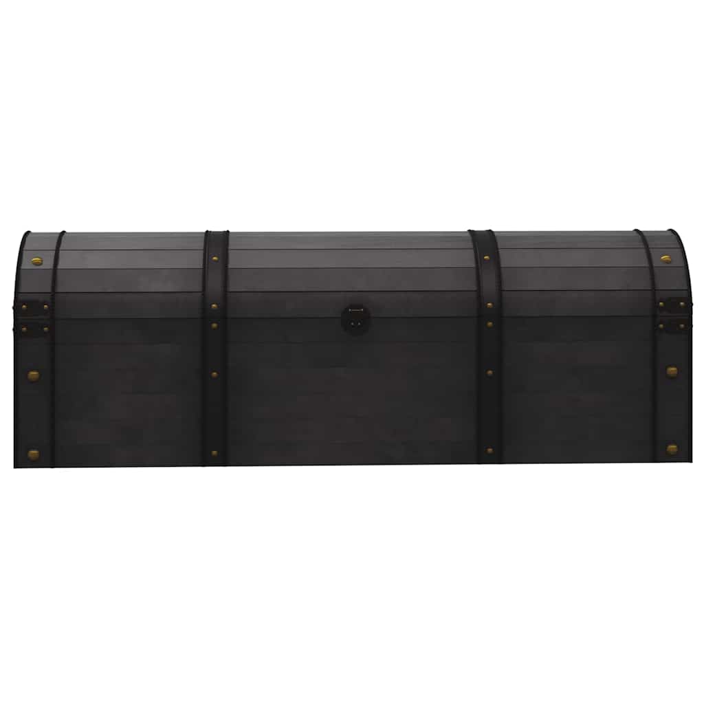 Baule in Legno Massello in Stile Vintage 120x30x40 cm cod mxl 48827