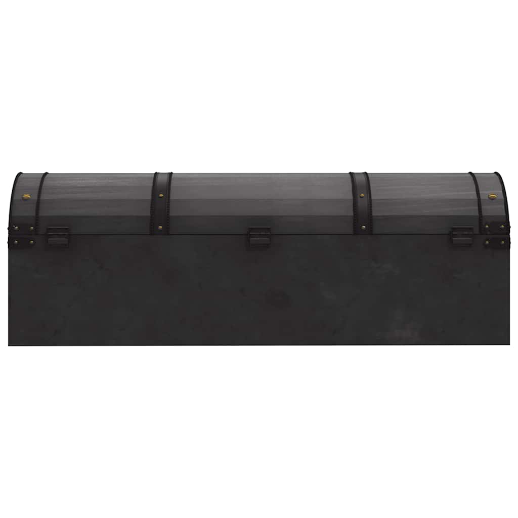 Baule in Legno Massello in Stile Vintage 120x30x40 cm cod mxl 48827