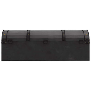 Baule in Legno Massello in Stile Vintage 120x30x40 cm cod mxl 48827