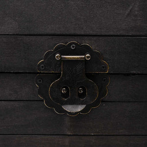 Baule in Legno Massello in Stile Vintage 120x30x40 cm cod mxl 48827