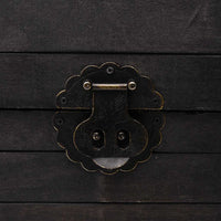 Baule in Legno Massello Stile Vintage 120x30x40 cm 245801