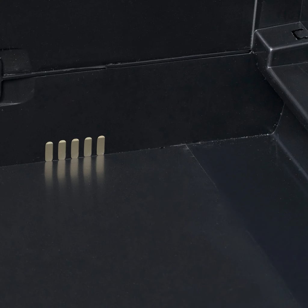 Armadietto da Giardino a 4 Ripiani Nero 43700