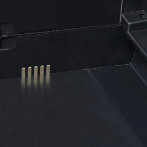 Armadietto da Giardino a 4 Ripiani Nero 43700