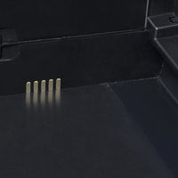 Armadietto da Giardino a 4 Ripiani Nero e Grigio cod mxl 52729