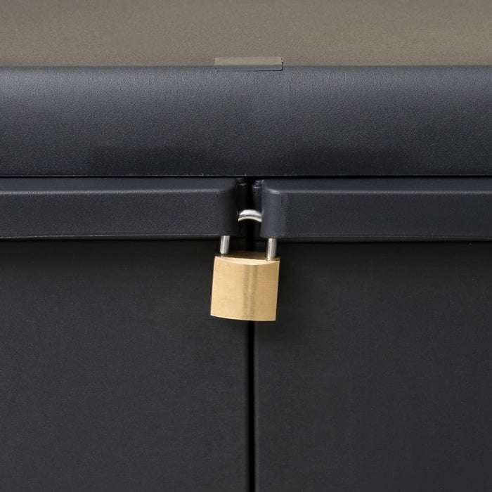 Armadietto da Giardino a 2 Ripiani Nero cod mxl 44222