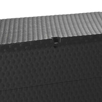 Baule da Giardino Antracite 120x56x63 cm in Rattan PP 43711