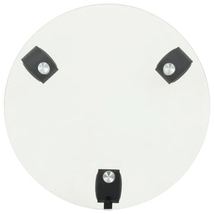 Pedane con Ruote per Piante 2pz in Vetro Temperato Rotondo 28cm 245691