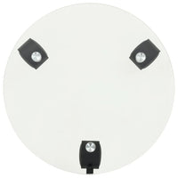 Pedane con Ruote per Piante 2pz in Vetro Temperato Rotondo 28cm cod mxl 65018