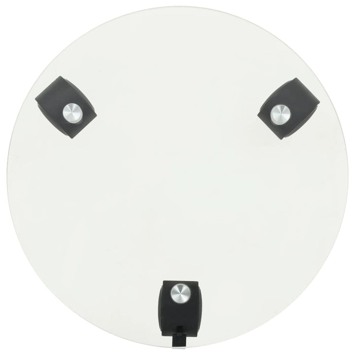 Pedane con Ruote per Piante 2pz in Vetro Temperato Rotondo 28cm cod mxl 65018