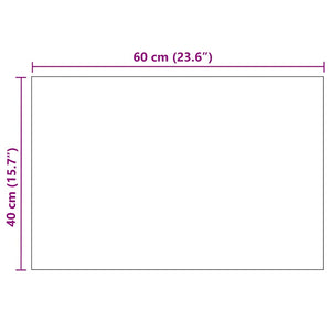 Specchio da Parete Rettangolare 60x40cm in Vetro 245699