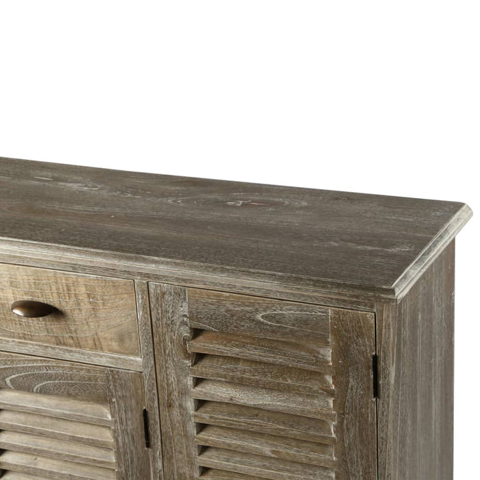 Credenza in Legno Massello di Mindi 145x32,5x77cm 245508