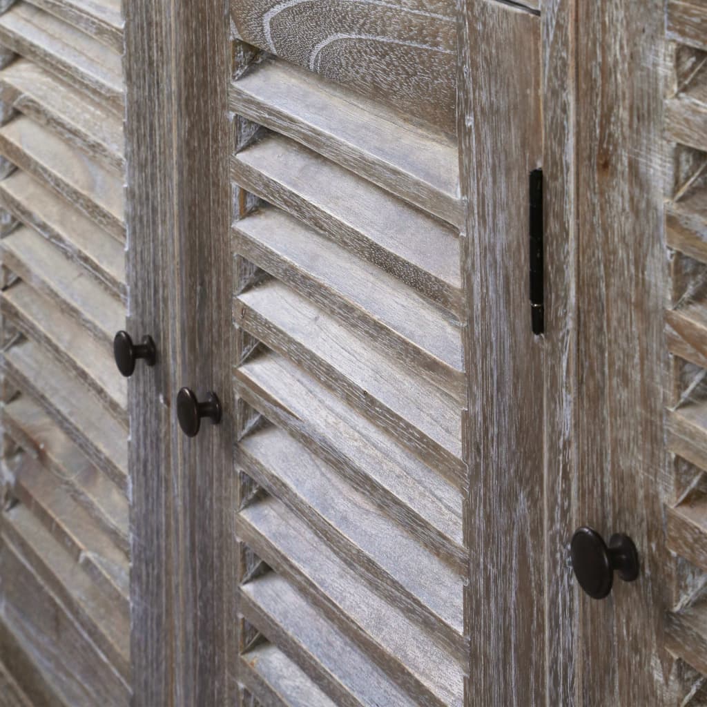 Credenza in Legno Massello di Mindi 145x32,5x77cm 245508