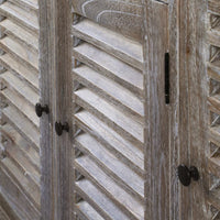 Credenza in Legno Massello di Mindi 145x32,5x77cm 245508