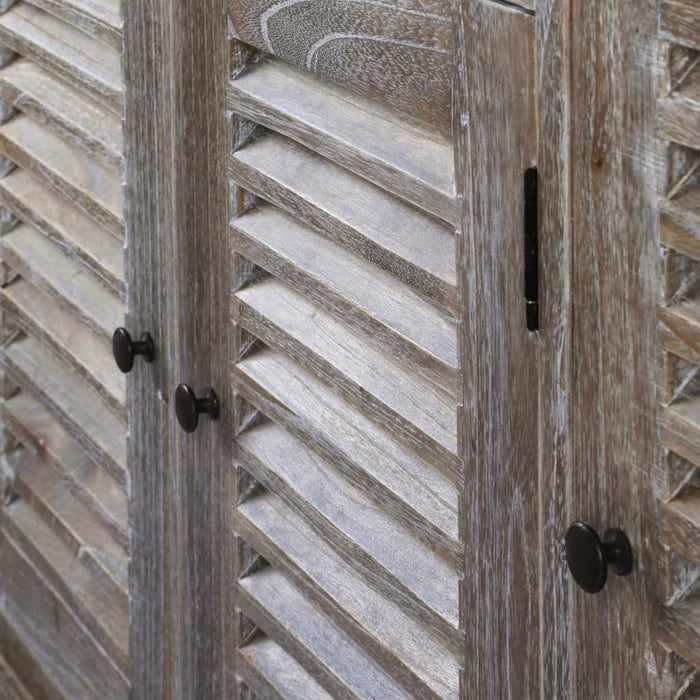 Credenza in Legno Massello di Mindi 145x32,5x77cm 245508