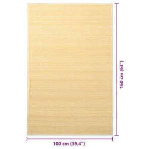 Tappeto in Bambù 100x160 cm Naturale 245820